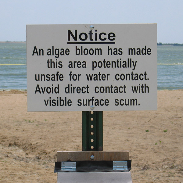 Beach Closure - Photo by Jennifer L. Graham, USGS